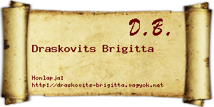 Draskovits Brigitta névjegykártya